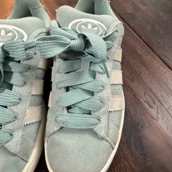 Adidas Pastel Blue Suede Campus Sneakers Size 8.5 - Picture 15 of 15